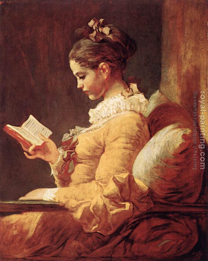 Jean-Honore Fragonard : A Young Girl Reading II
